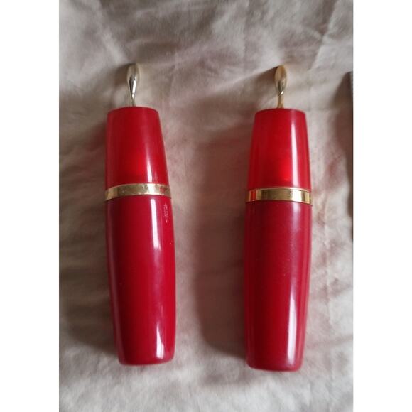 2 AVON CHARISMA PERFUME RED BOTTLES EMPTY VINTAGE COLLECTIBLE Very Good Conditio - Picture 2 of 4
